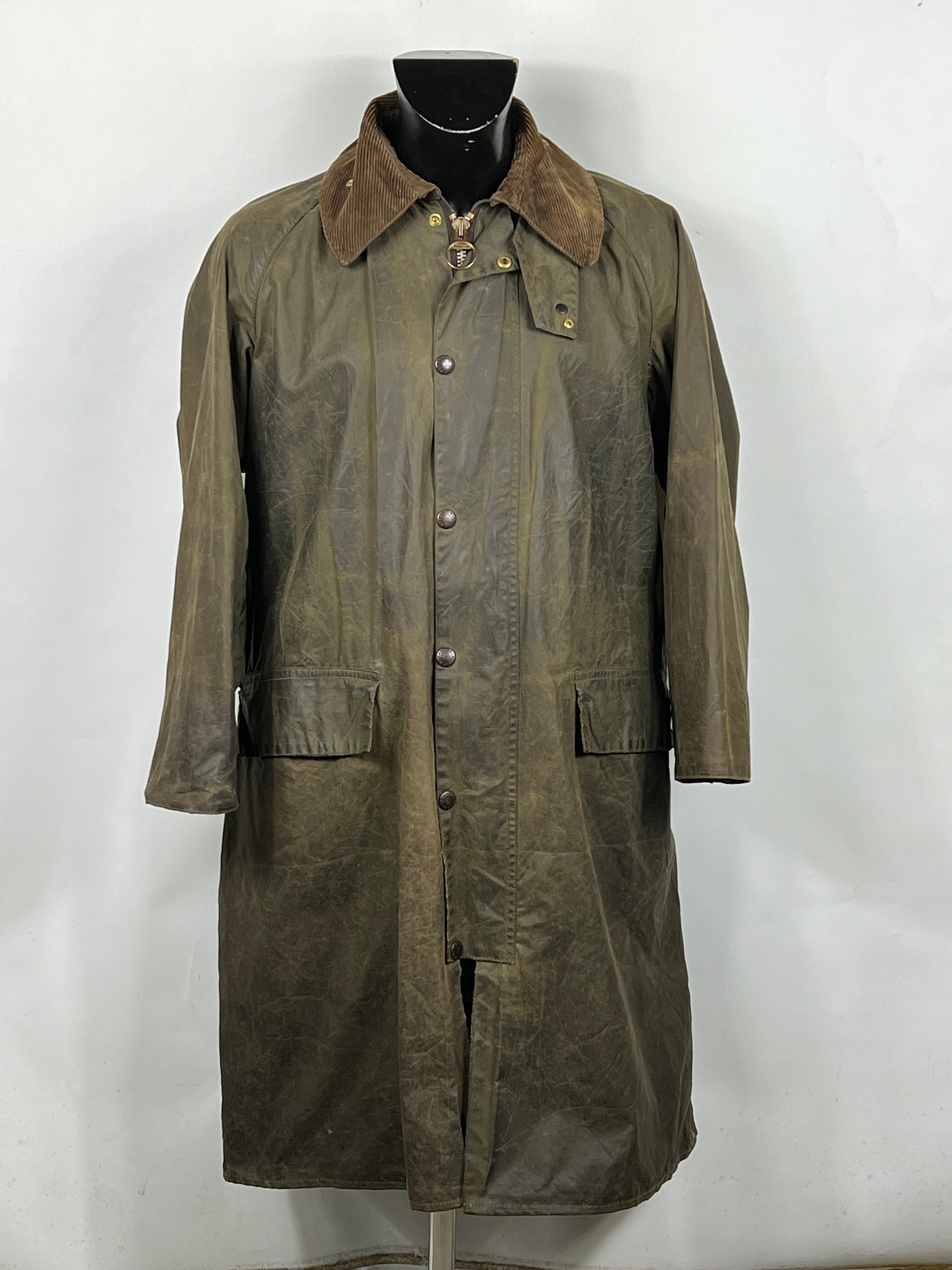 RARE Barbour Burghley Vintage C40/102 Cm Medium Vintage Wax