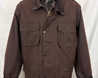 Barbour Men's Brown Trooper Waxed Jacket XLarge Man Brown Waxed jacket size XL