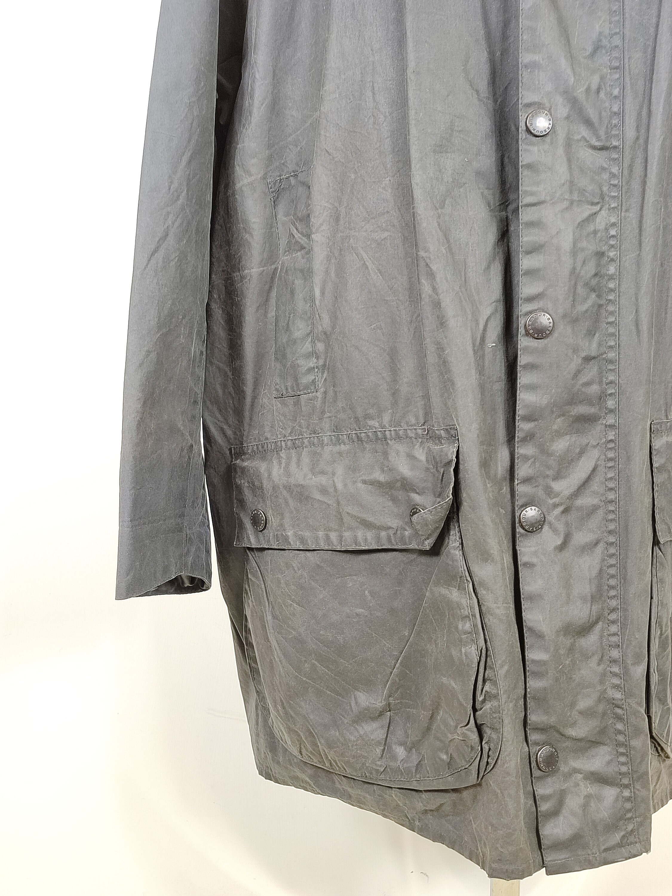 Barbour Border Blue Jacket Vintage Waxed C46/117 Cm - Navy