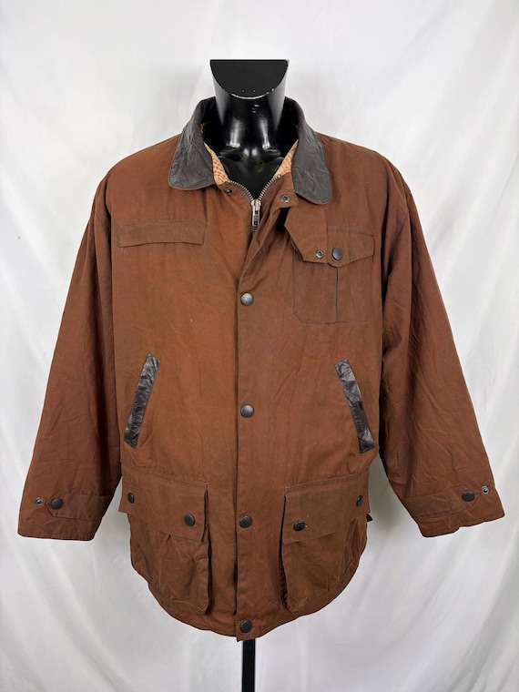 Barbour, Barbour Giacca Uomo Bushman Marrone Large- Man Wax Brown Bushman Jacket Size Large