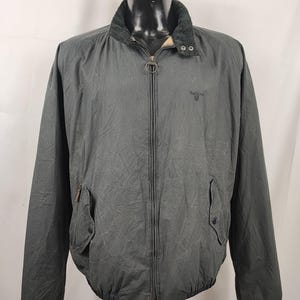 Barbour Men's Waxed Jacket Harrington blue XXLarge Man Harrington navy Short Jacket Size XXLarge