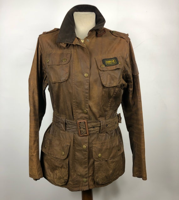 Barbour Flyweight wax International Brown woman ja