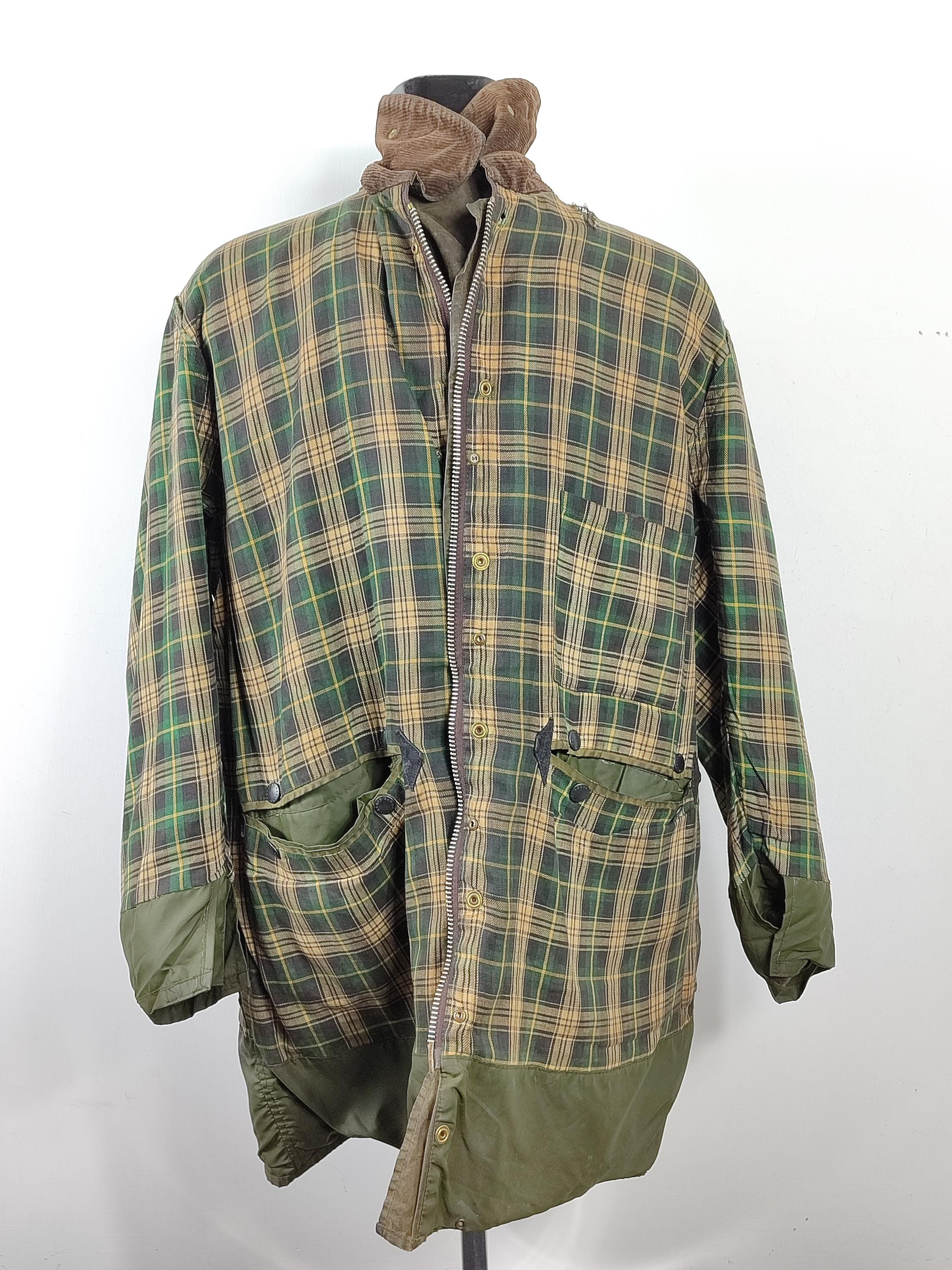 Barbour Men's Jacket Border Green Vintage C48/122 Cm Xlarge- Green
