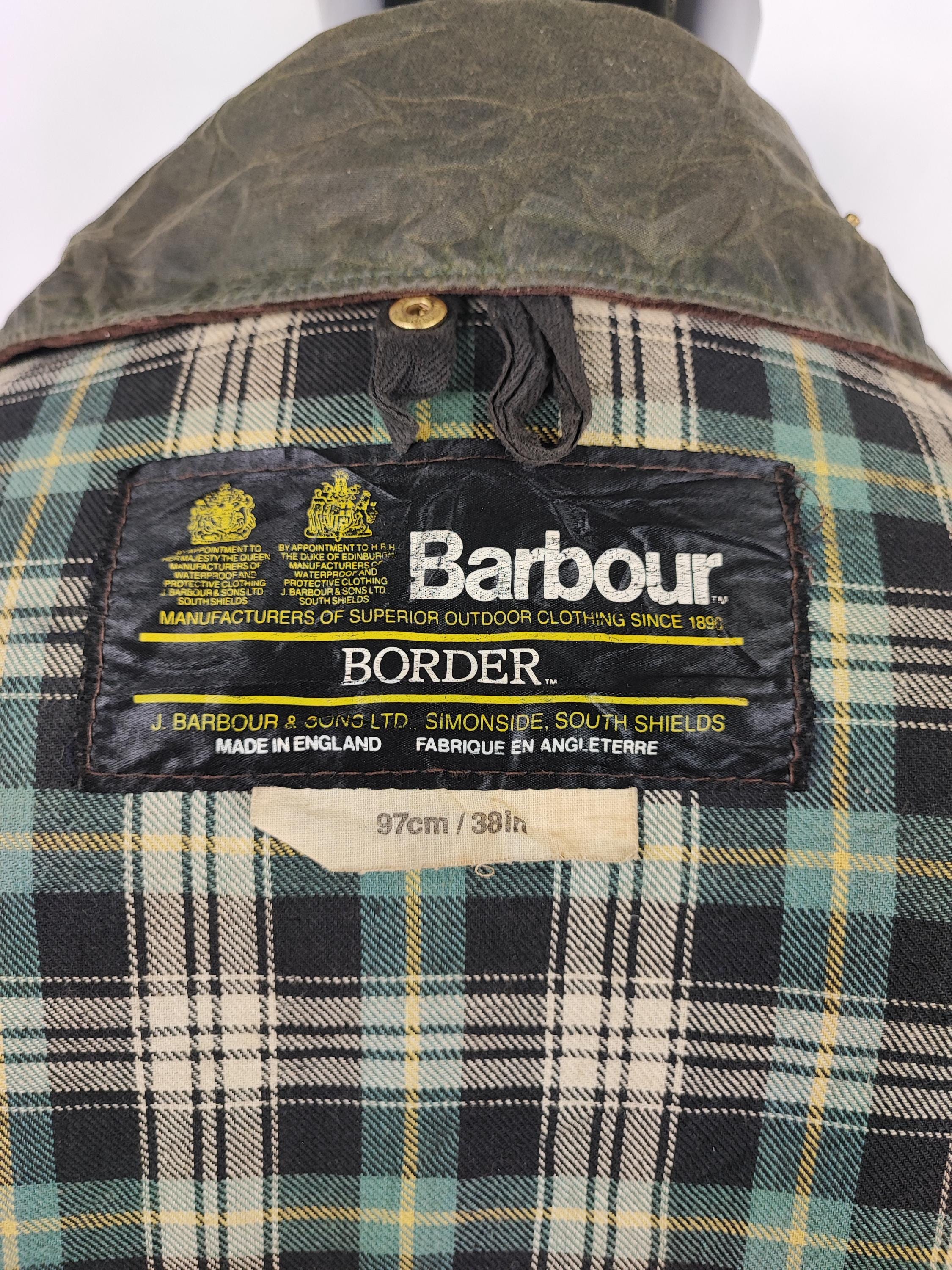 その他 Barbour OBJECTS (DCO0004DCO PI12) Barbour Unisex Border Jacket Green C38/97 Cm Size 48 Medium