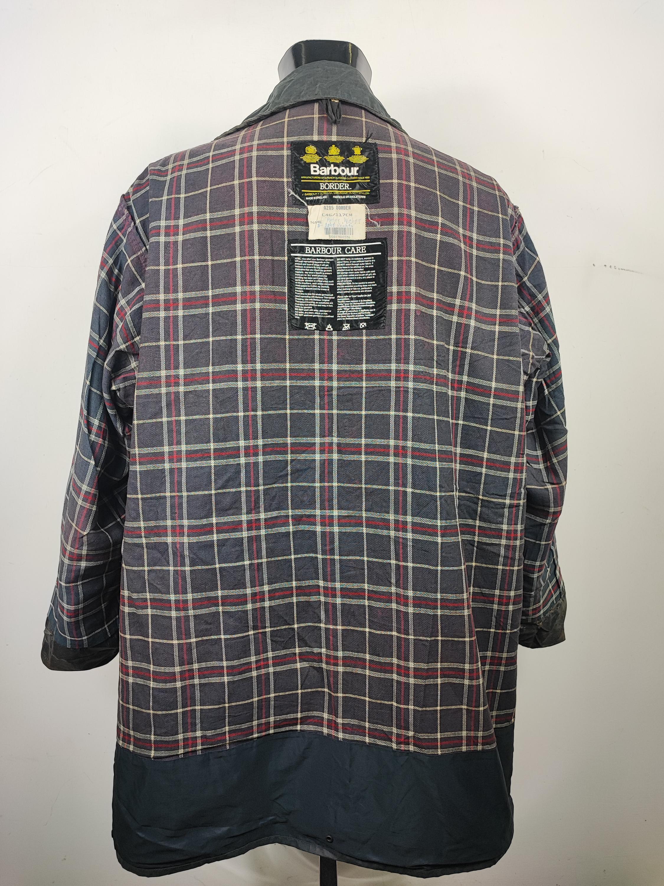 ママさん　ユーロヴィンテージ Barbour BORDER BARBOUR BORDER WAXED JACKET GREEN - L/XL – HOLYGARMS