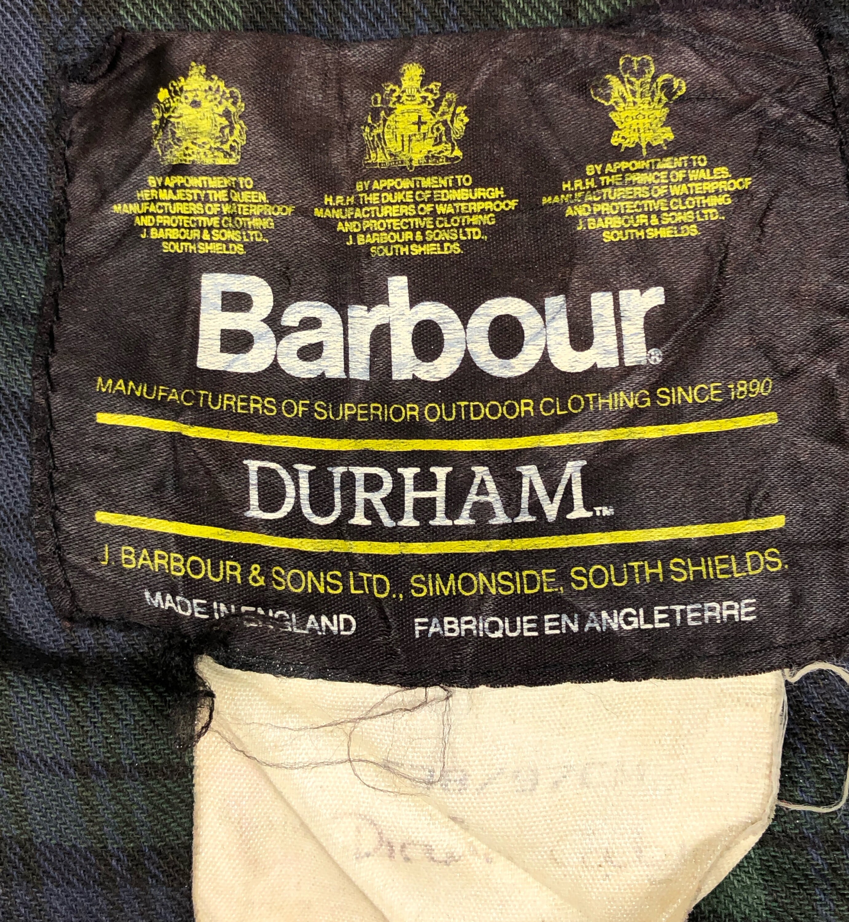 Barbour Vintage Durham Hooded C38/97cm Navy Hooded Waxed - Etsy Israel