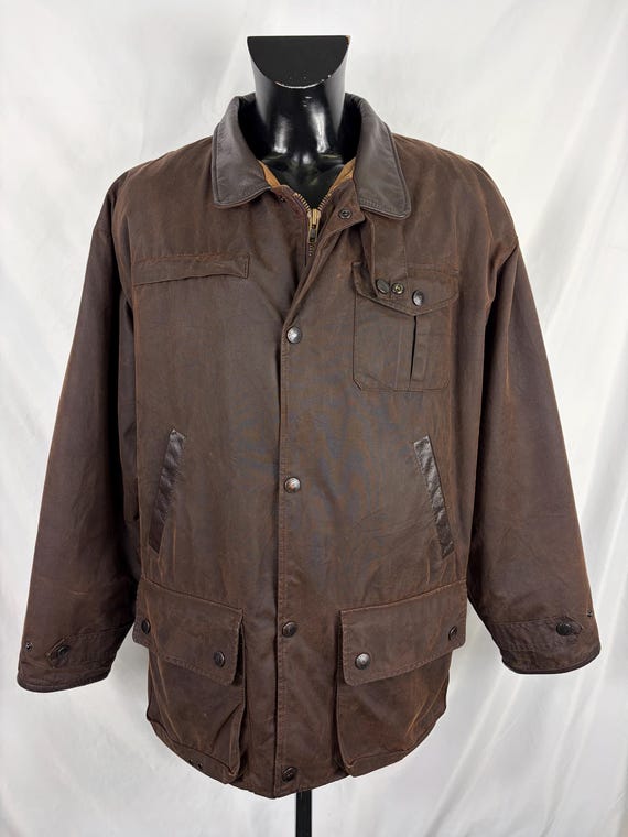 Barbour, Barbour Giacca Uomo Bushman Marrone XLarge- Man Wax Brown Bushman Jacket Size XLarge