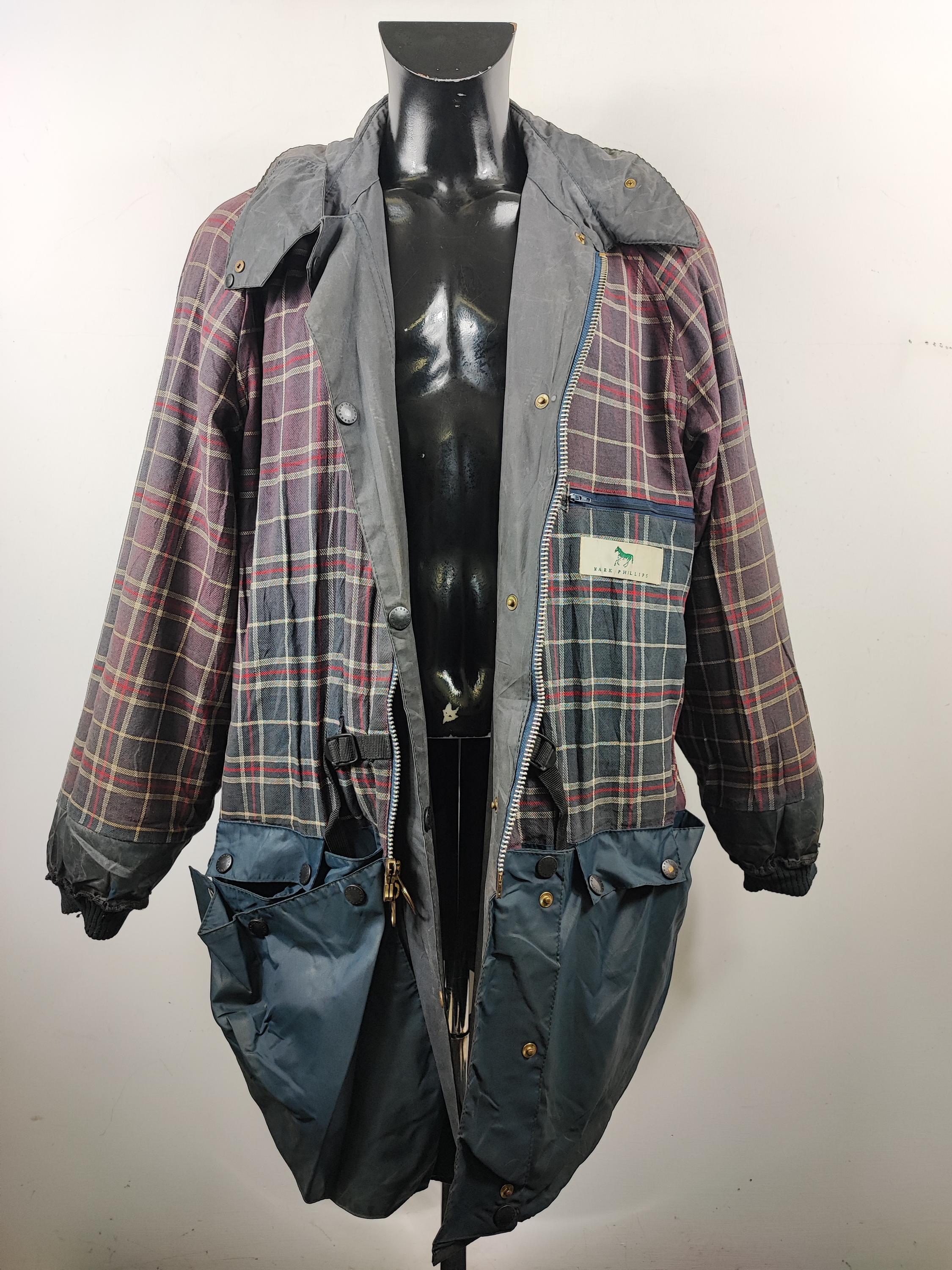 RARE Barbour Mark Phillips Jacket XL Blue - Man Navy Wax Vintage