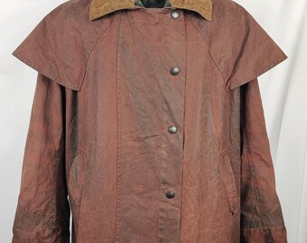 RARE Barbour Backhouse brown C44/112 cm Man Riding Brown Wax Jacket size XLarge