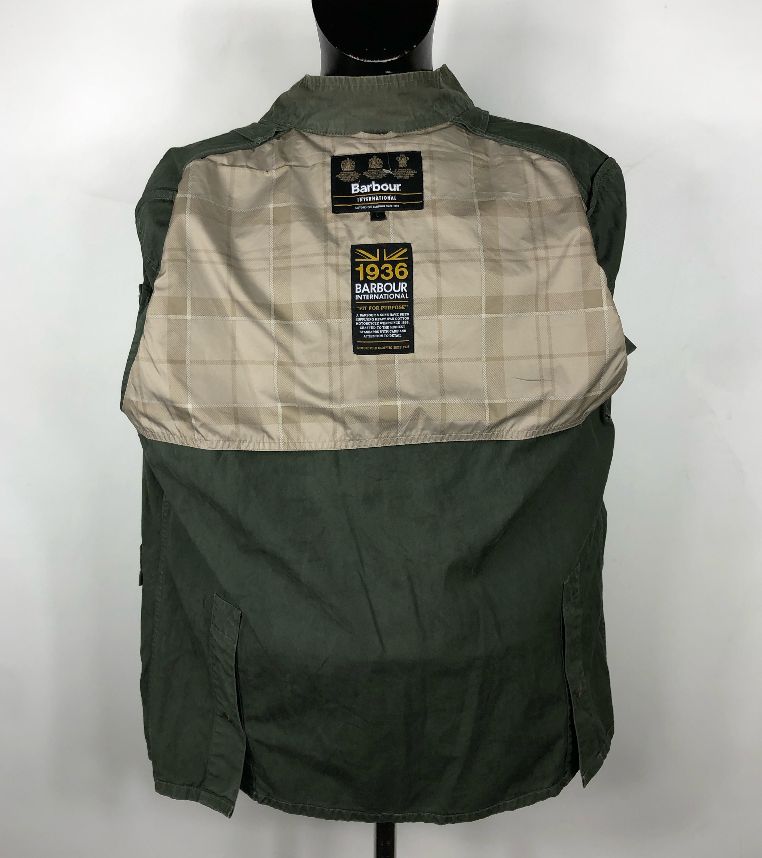 Giacca Barbour International Verde 1936 