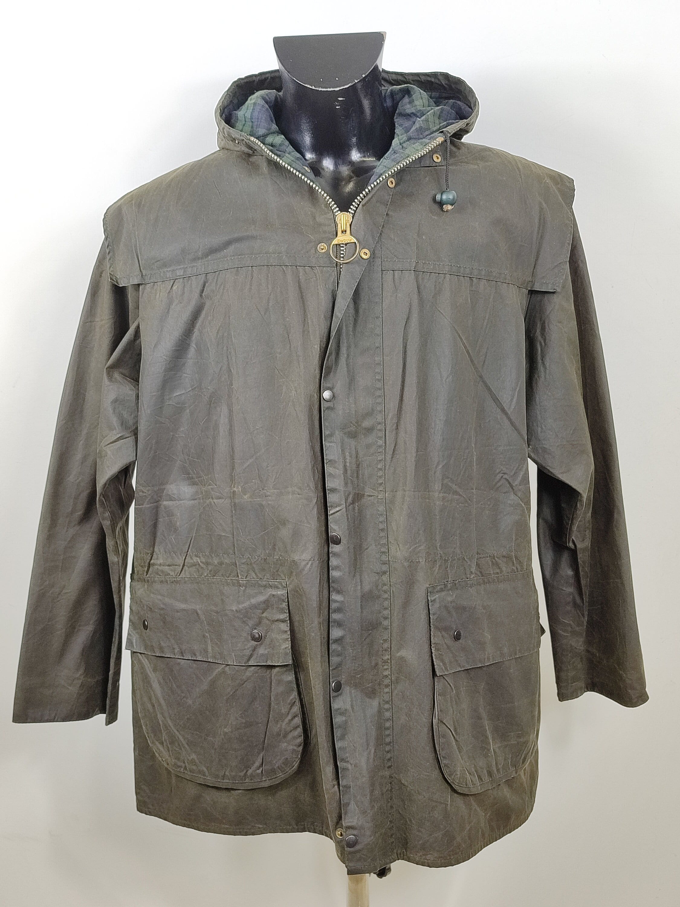 Barbour Green Vintage Durham Jacket C40 102 Cm Waxed Durham Green Jacket Size M Etsy Canada