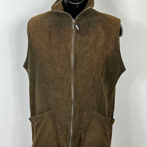 Barbour Men&#39;s Polar Fleece Brown Vest Large - Man Brown Polar Fleece Vest size L