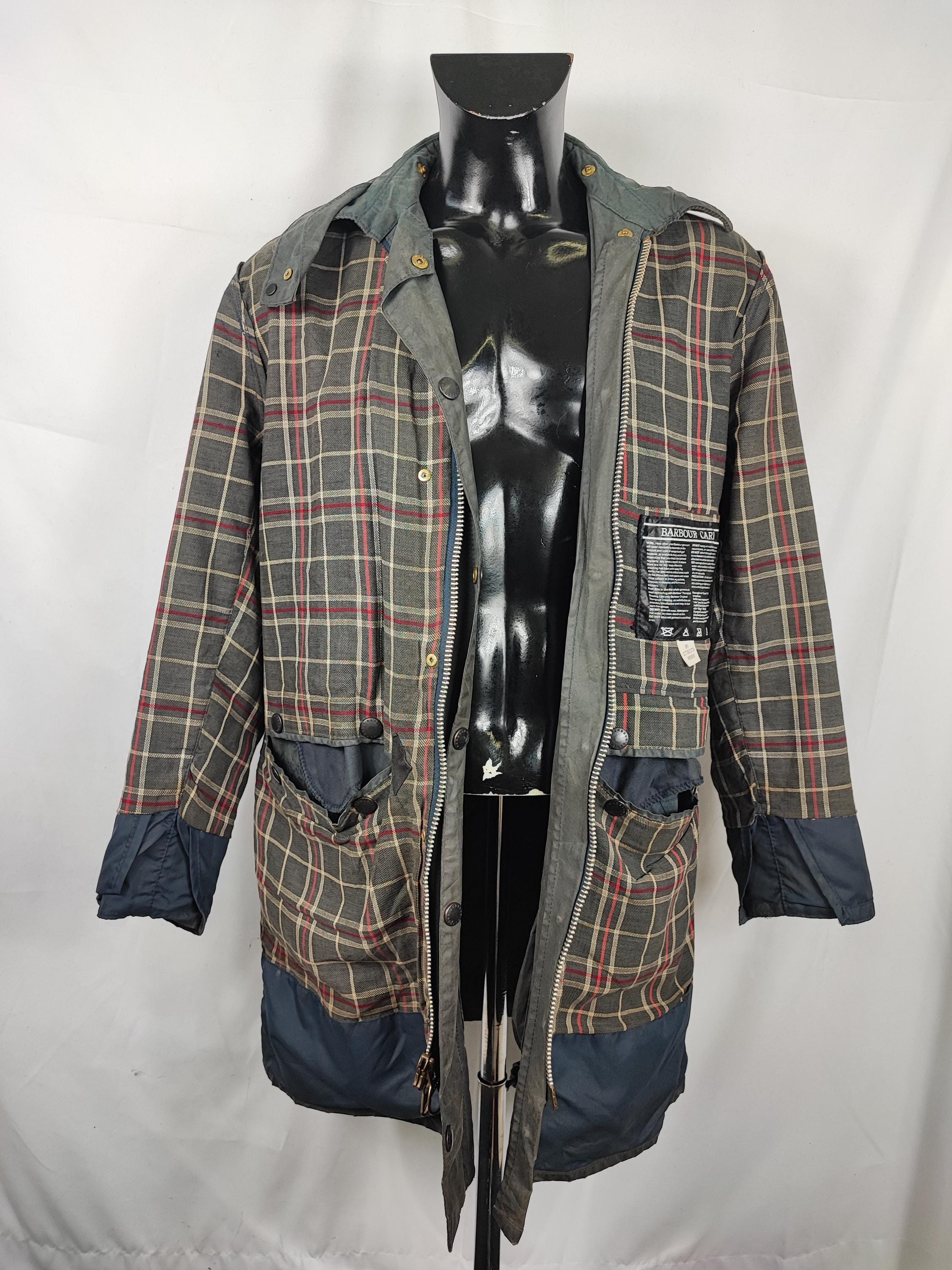 Barbour Border Jacket ダークブラウン C38/97CM Barbour Unisex Border Jacket Blue C38/97 Cm Medium Size 48 - Navy