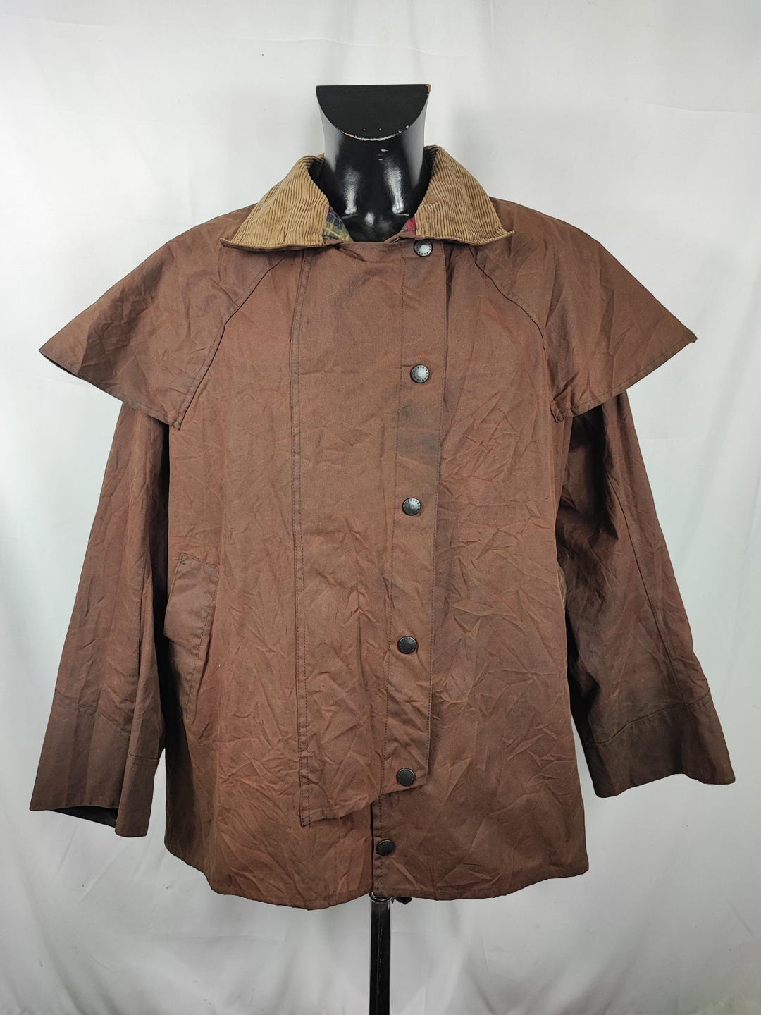 Barbour Backhouse Brown C46/117 Cm Man Riding Brown Wax Jacket