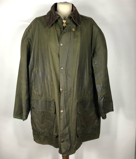 Barbour Men's Jacket Border Green Vintage Waxed C4