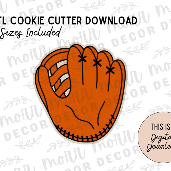 Baseball Glove Cookie Cutter Etsy