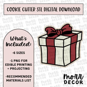 vorhanden Cookie Cutter Digital Download | Weihnachtsgeschenk STL Datei Download | Urlaub Cookie Cutter Datei Download