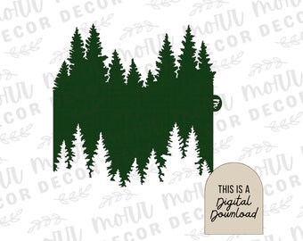 Tree Stencil Edger Svg - Etsy
