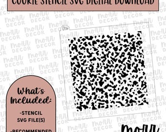 コンポジションノート クッキー ステンシル デジタル ダウンロード | クッキー ステンシル デジタル ダウンロード | ステンシル SVG ファイル