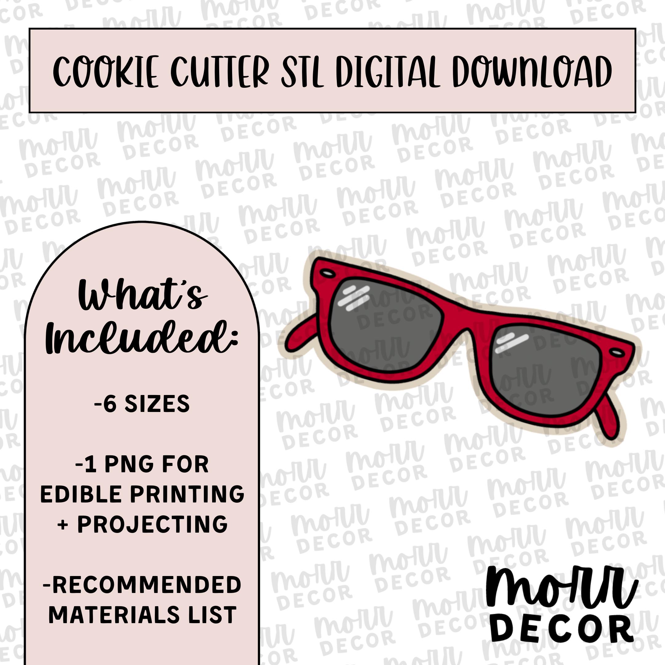 Sunglasses Cookie Cutter Digital Download | 4th of July STL File Download | 4th of July Cookie Cutter File Download