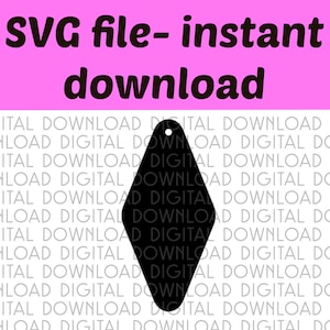 SVG file- DIGITAL DOWNLOAD hotel keytag shape keychain cut file for glowforge cut file for acrylic or leather crafts, cricut cut file