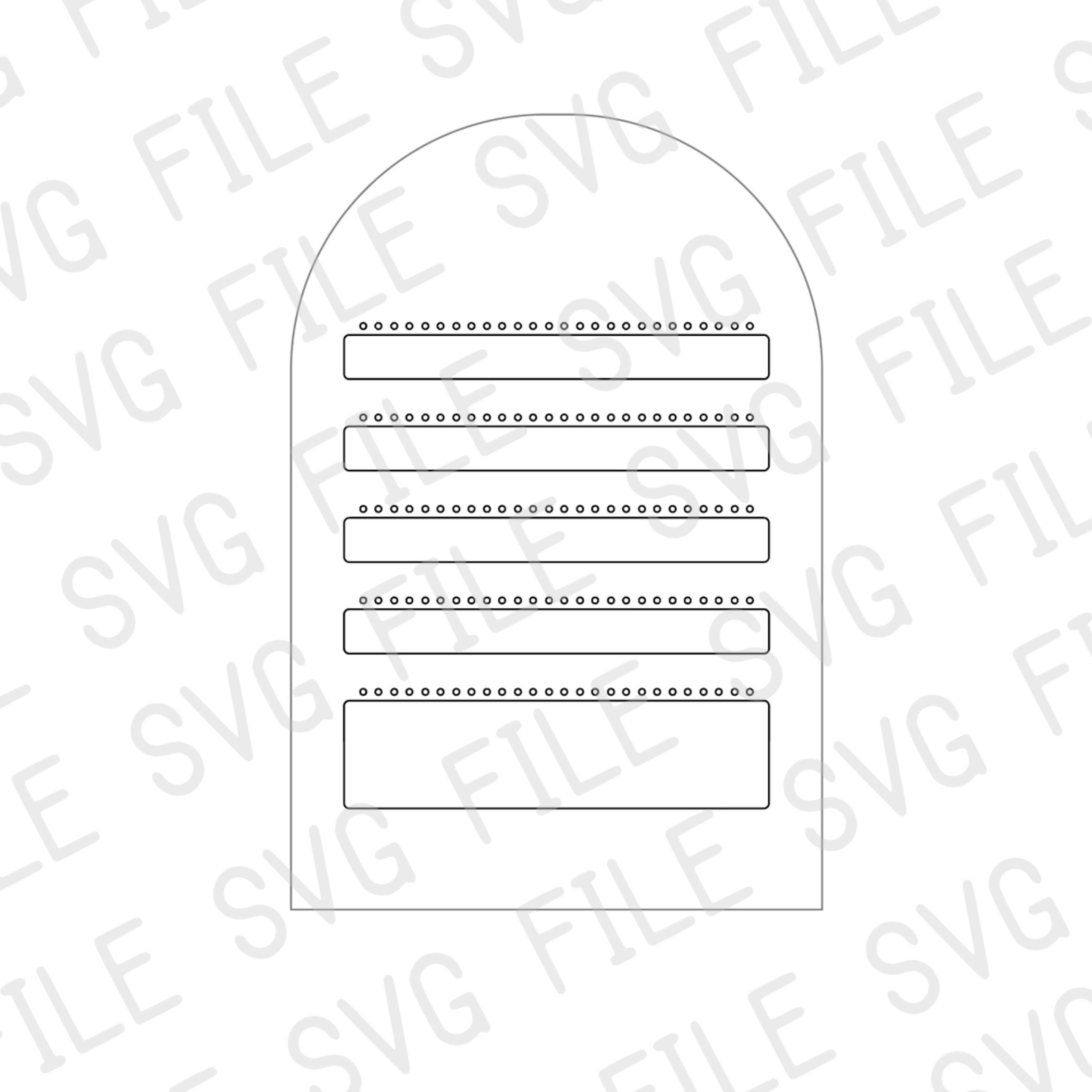 SVG file earring holder instant download template cut file Etsy