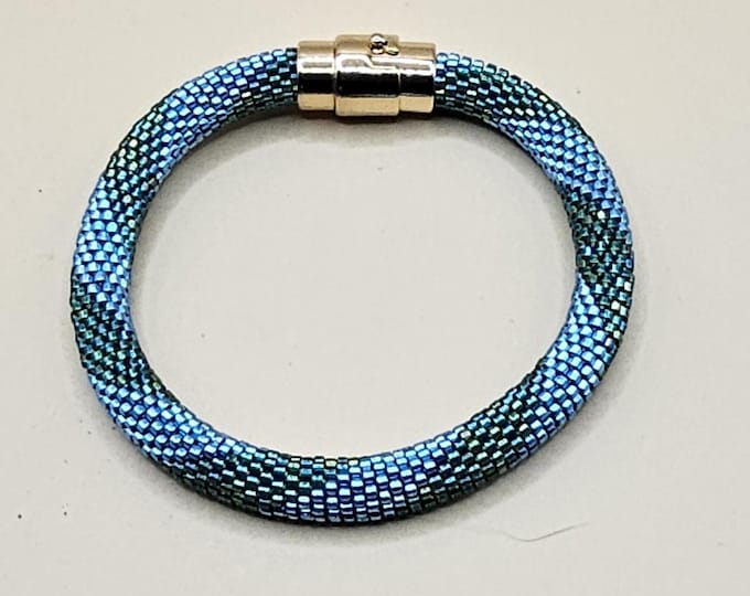 Crocheted Beaded Bracelet: Under the Sea