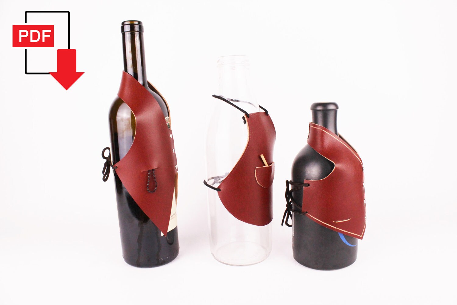 Vest bottle pattern 3 leather pdf download Etsy