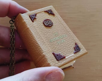 The NeverEnding Story Miniature Book Pendant | Handmade Literary Necklace | Fantasy Book Jewelry | Mini Book Necklace