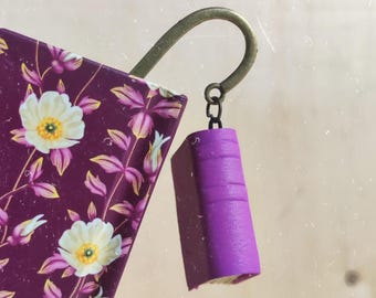 Handmade Floral Bookmark | Vintage Fabric Bookmark | Unique Literary Gift for Readers