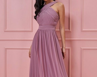 dusty rose maxi dress uk