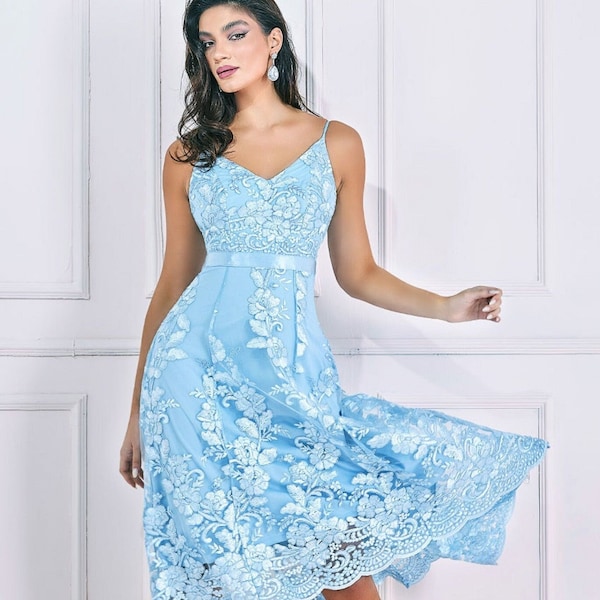 Light Blue Wedding Dress - Etsy
