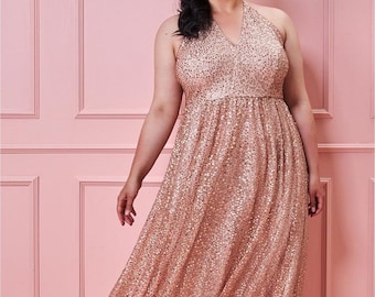Plus Size Sequin Dress - Etsy UK