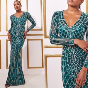 Shiny evening gowns sale