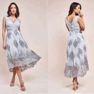 Grey semi shop formal dresses