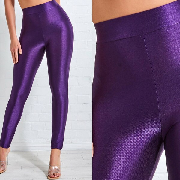 Zigzag Leggings - Purple