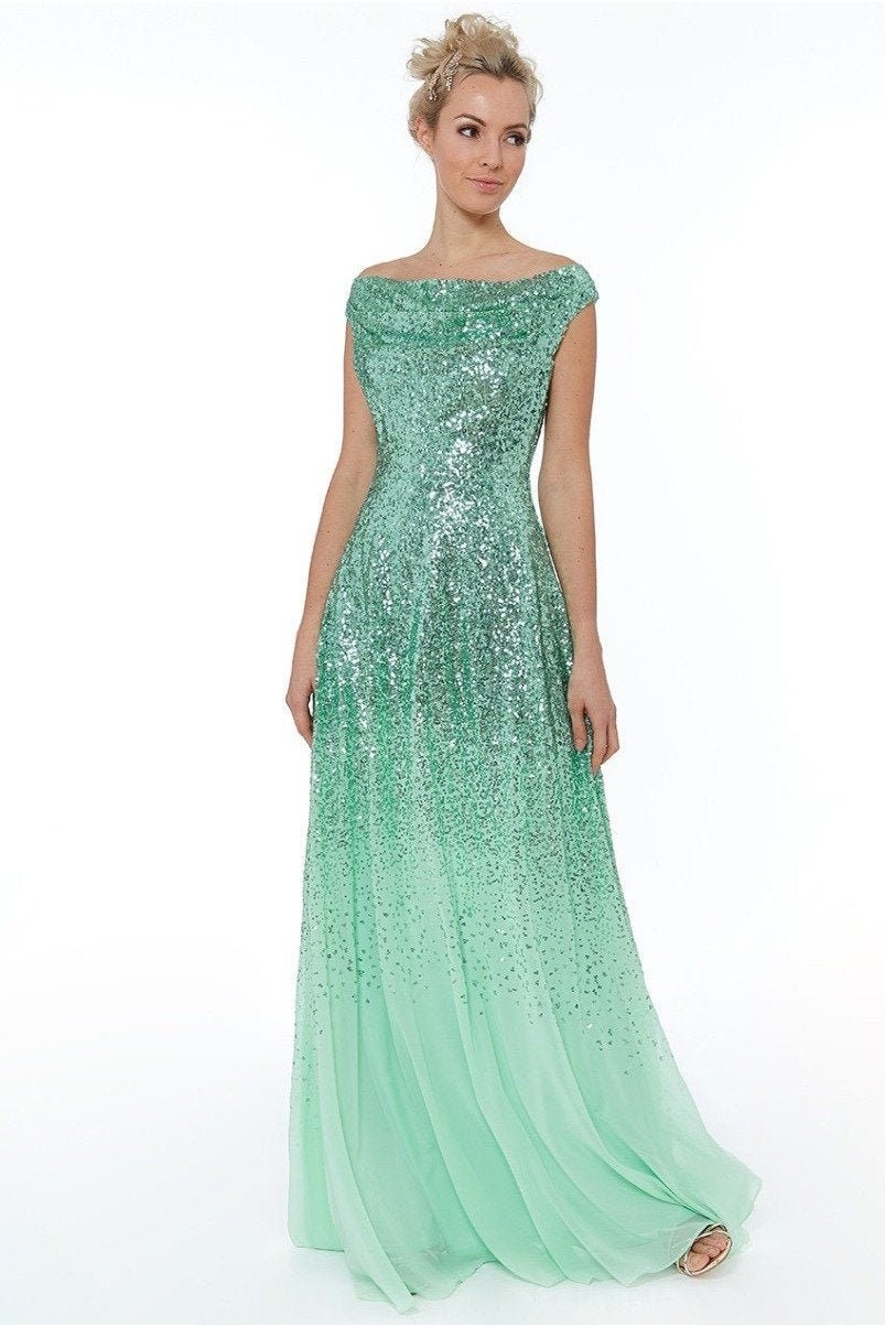 Pleated Bodice Sequin & Chiffon Maxi Dress Mint Fabulous - Etsy New Zealand Pleated Bodice Sequin & Chiffon Maxi Dress Mint Fabulous - Etsy New Zealand