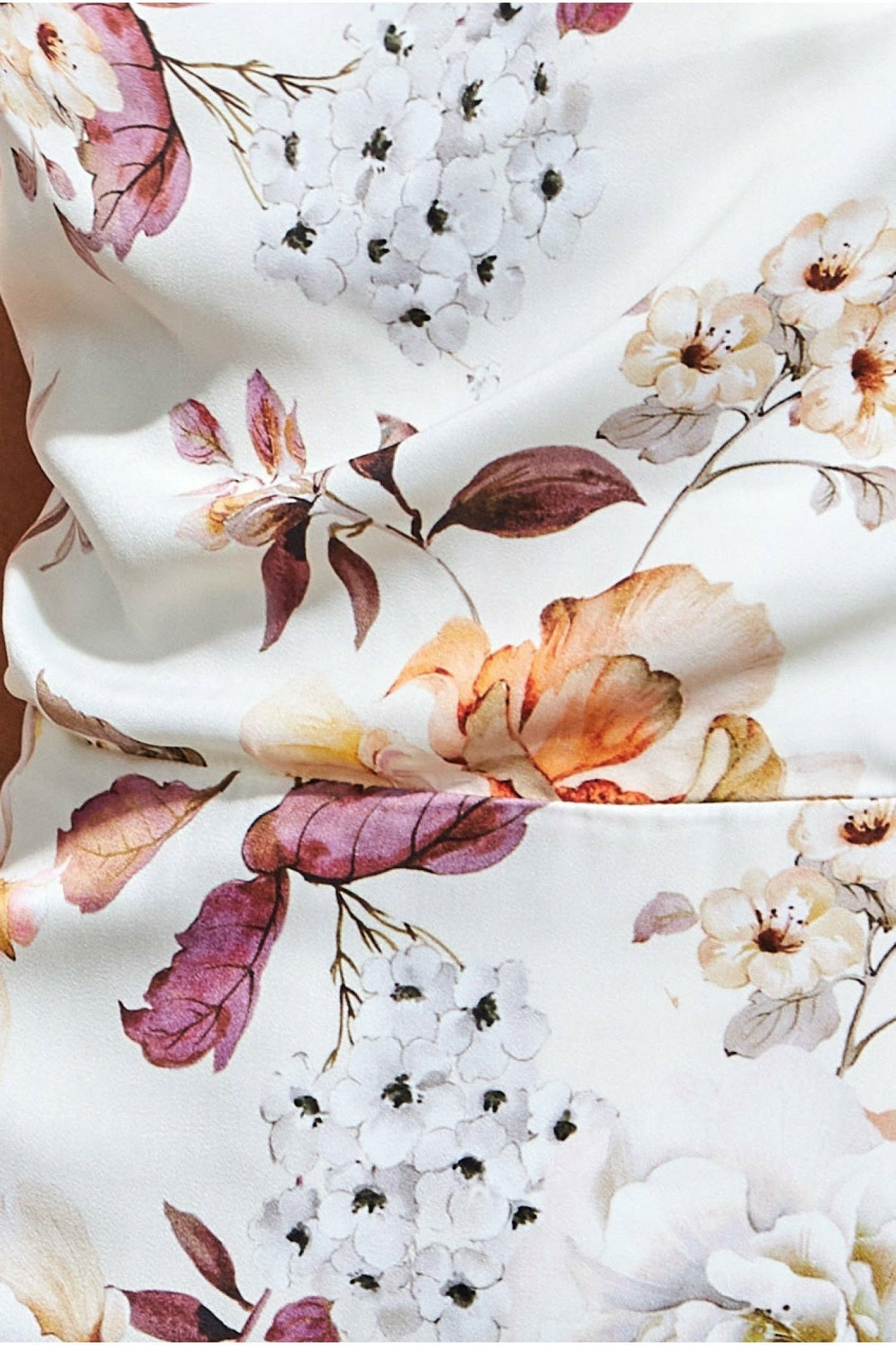 Floral Cowl Neck Maxi Dress Cream Print Date Night Dress - Etsy Singapore