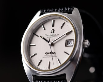 Vintage 1973 Omega Constellation Watch, Cal. 1011, C-Shape Case