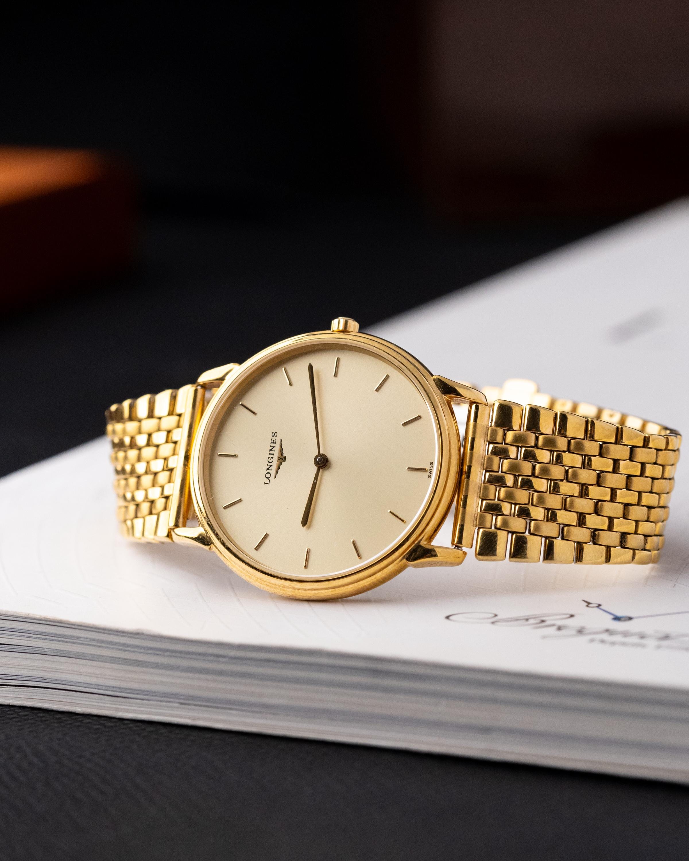Vintage Longines Swiss Watch, Ref. L4.676.2, Gold-plated Case From