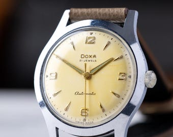 Vintage watch Doxa 565, 35 mm, Military watch, WW2 watch, Swiss made, Rare antique watch, Gift for him, Retro, Rare Collectable Watch