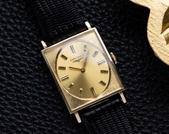 Vintage Longines Gold Medal Tank Watch, 10K Gold-filled Case