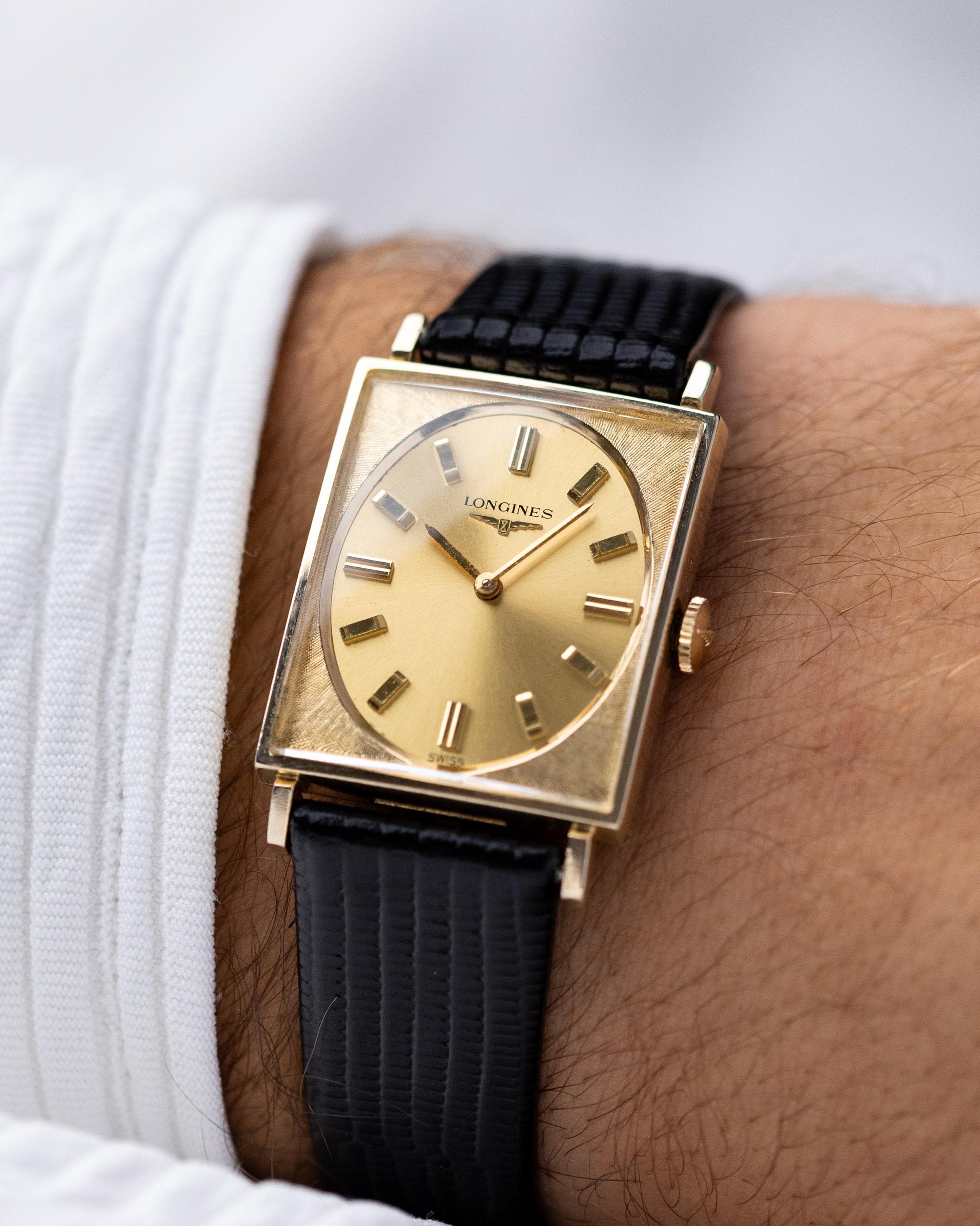 Vintage Longines Gold Medal Tank Watch, 10K Gold-filled Case