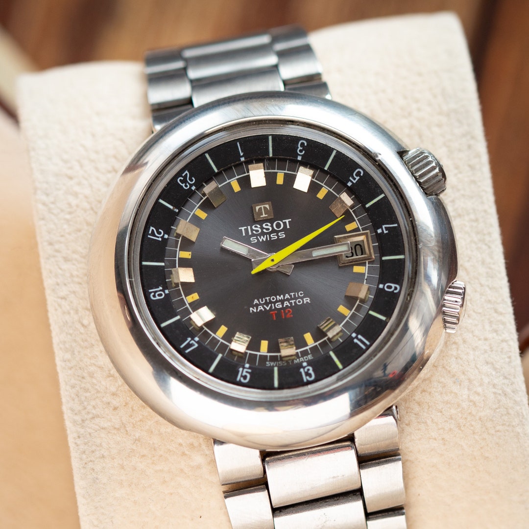Vintage TISSOT Navigator T12 24 Hours, Rare Swiss Watch, Automatic Men ...