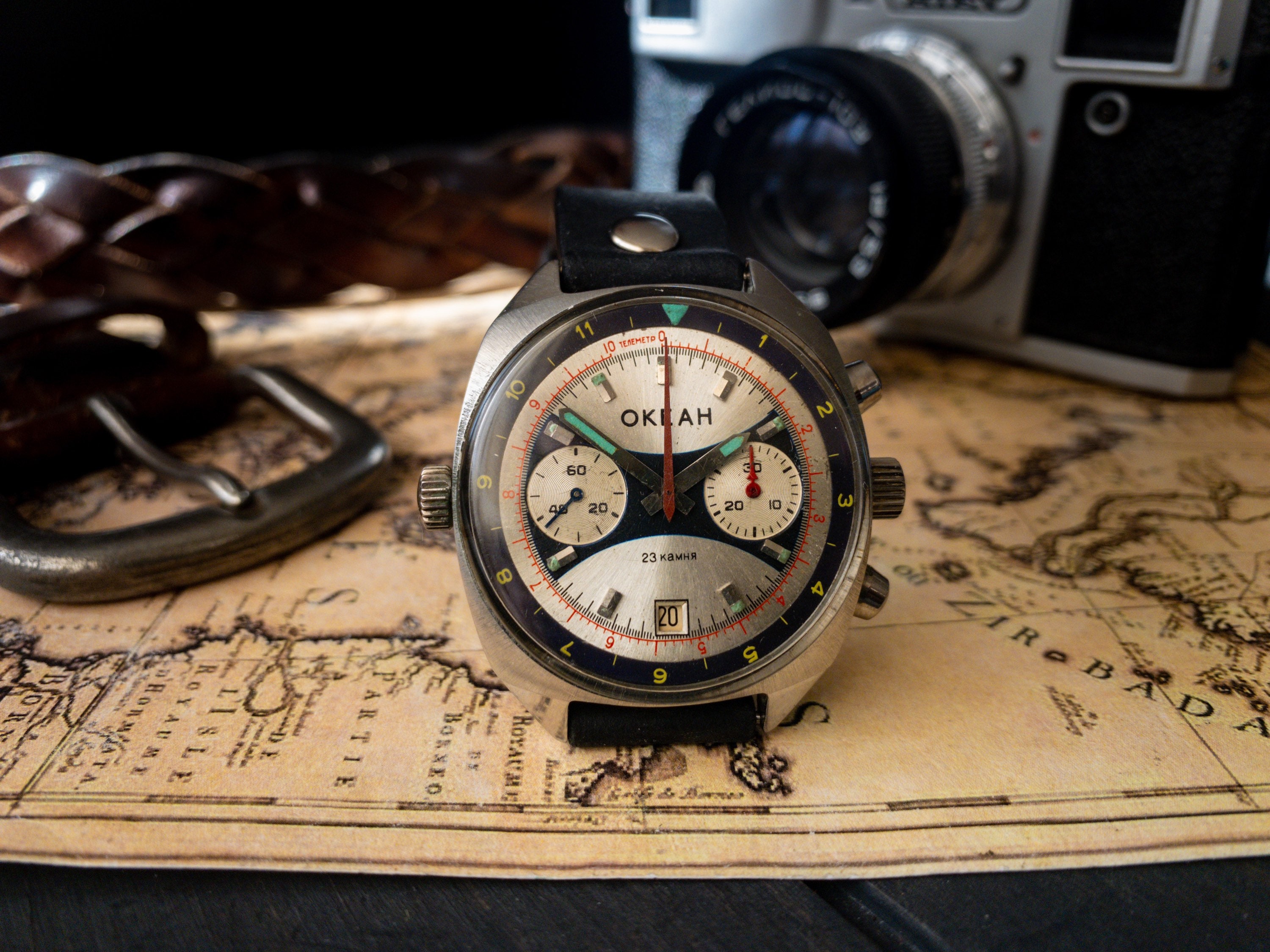 Original Soviet Okean 3133 Watch Poljot Chronograph Etsy