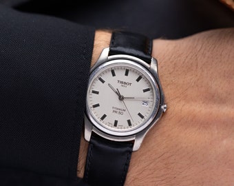 Vintage Watch Tissot PR 50 Titanium, Date Calendar, Original