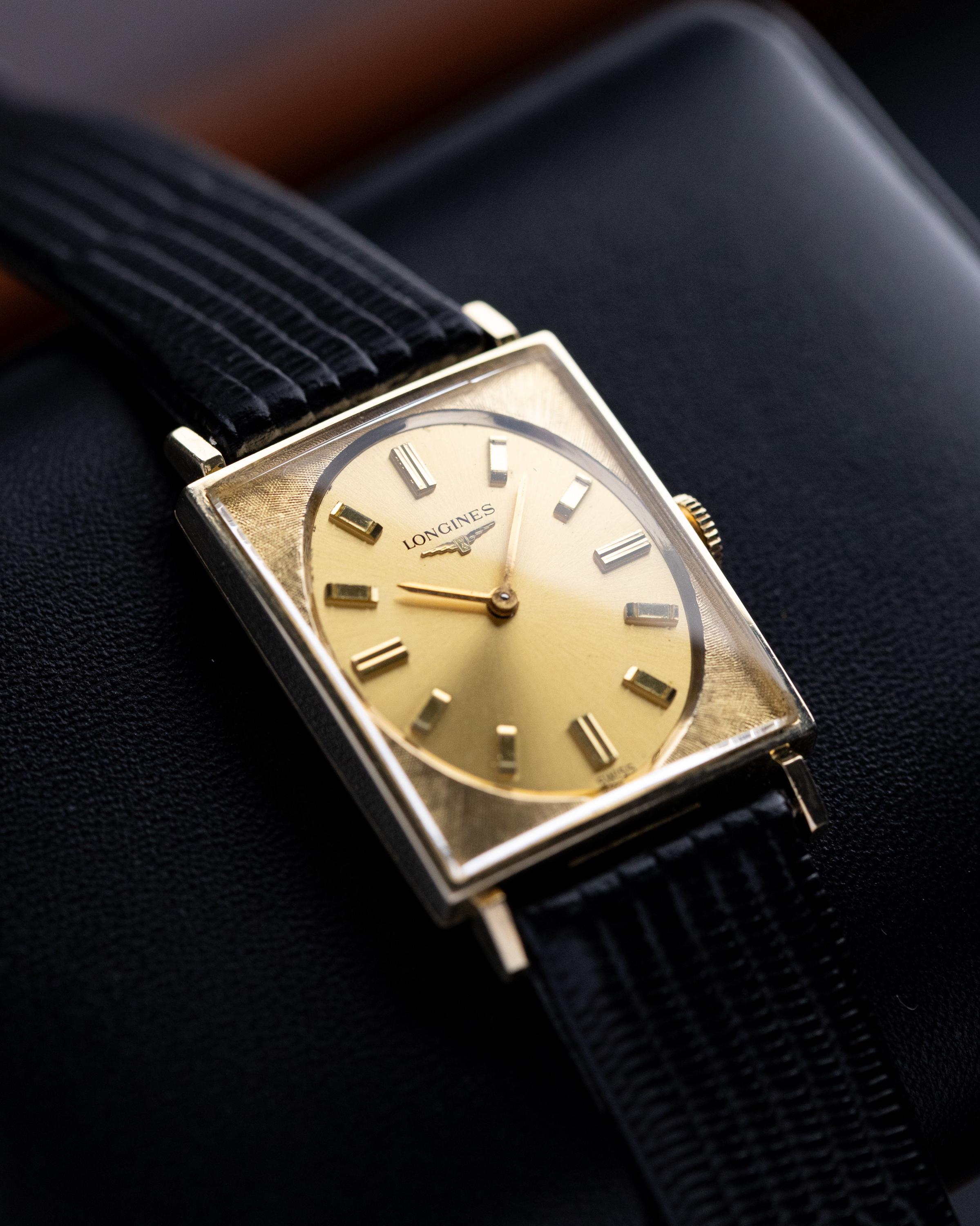 Vintage Longines Gold Medal Tank Watch, 10K Gold-filled Case