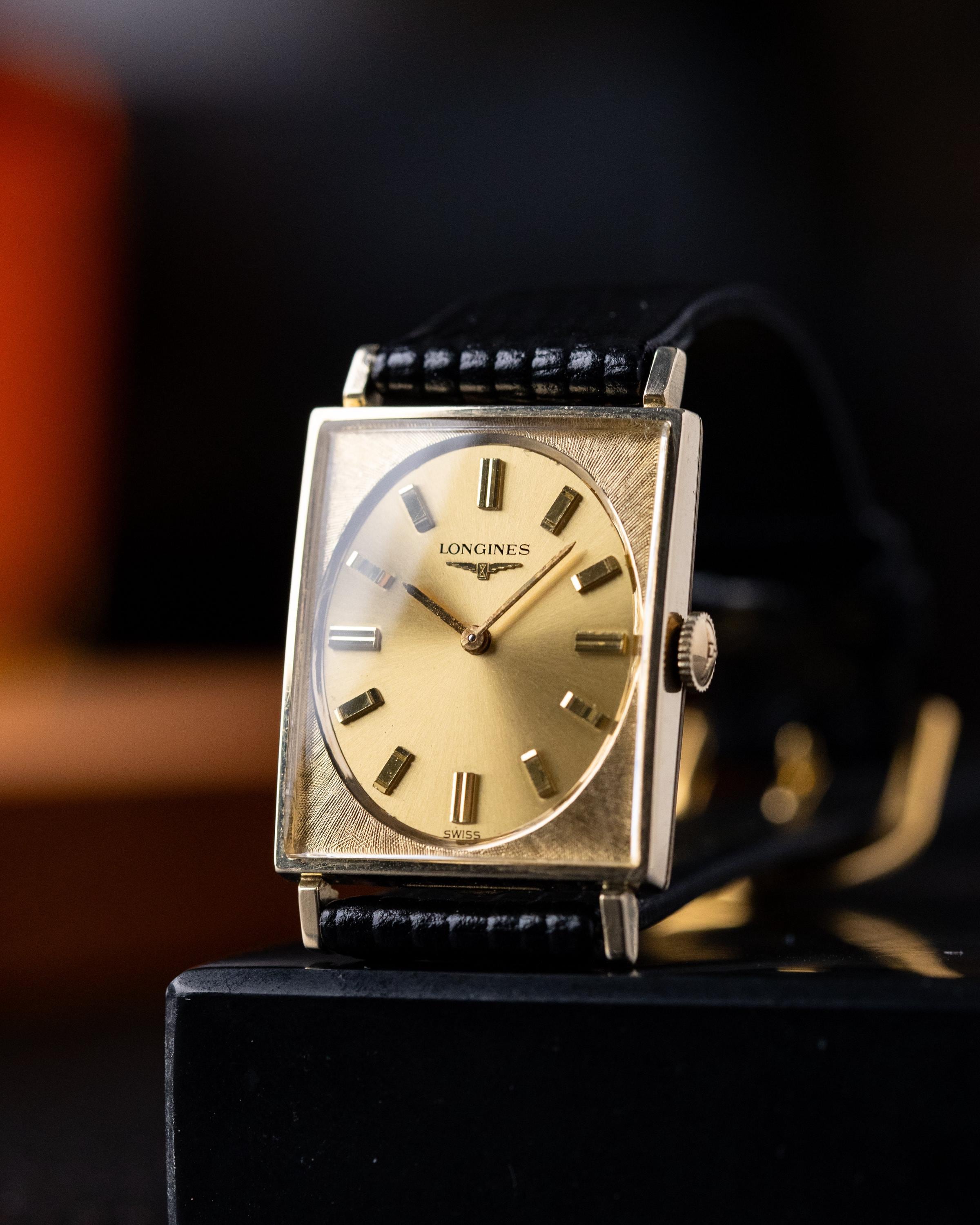 LONGINES 10K GOLDFILLED ヴィンテージ 手巻き 腕時計 Vintage Longines Gold Medal Tank Watch, 10K Gold-filled Case