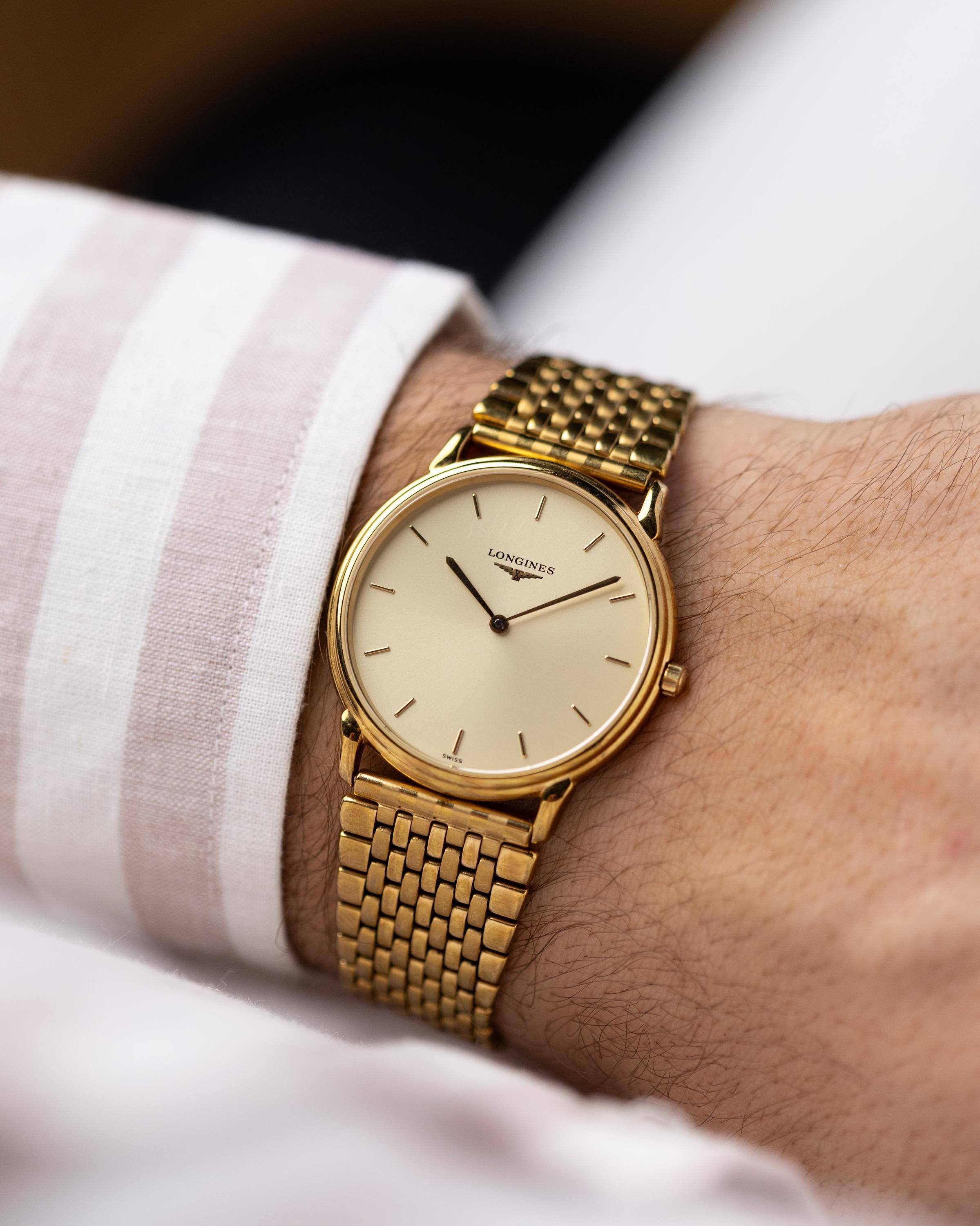 Vintage Longines Swiss Watch, Ref. L4.676.2, Gold-plated Case From