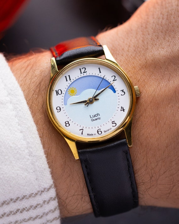 Luch moon phase watch deals